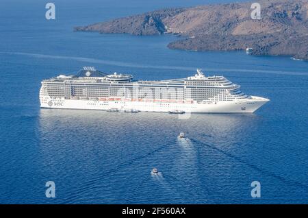 Santoriini, Grecia 2014 Foto Stock