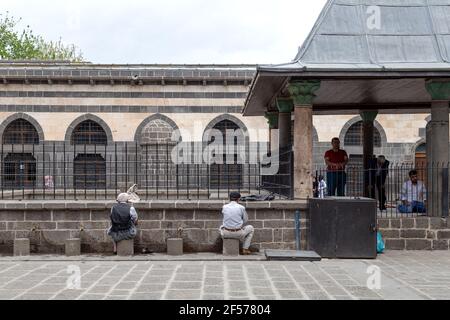 Diyarbakir-Turkey-05-02-2019: La Moschea di Ulu la Grande Moschea di Diyarbakır è la più antica e una delle più significative moschee dell'Anatolia. Foto Stock