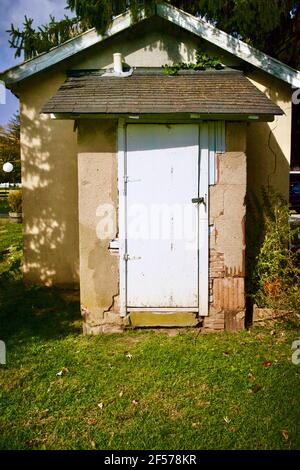 Out House a Cherry Grove Farm a Lawrenceville, NJ, Stati Uniti. Una crema di fattoria. Foto Stock