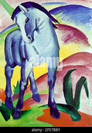 Franz Marc opera intitolata Blue Horse Foto Stock