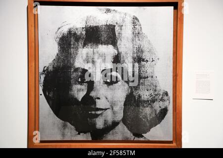 Silver Liz Studio Type di Andy Warhol 1963 mostra nel Andy Warhol Museum.Pittsburgh.Pennsylvania.USA Foto Stock