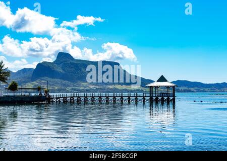 Stagcape tropicale nel sud della repubblica di Mauritius. Foto Stock