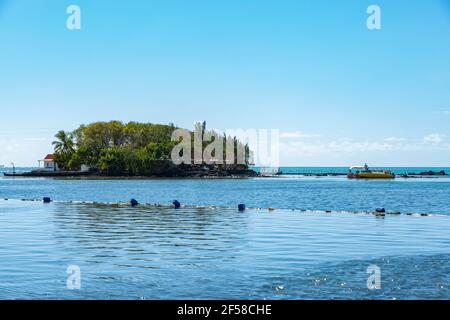 Stagcape tropicale nel sud della repubblica di Mauritius. Foto Stock