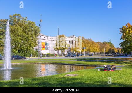 Geografia / viaggio, Germania, Monaco di Baviera, Prinzregentenstrasse, casa delle belle arti, diritti aggiuntivi-clearance-Info-non-disponibile Foto Stock