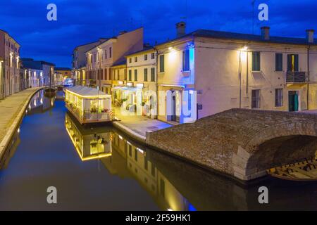 Geografia / viaggio, Italia, Comacchio, via Fogli, ristorante di pesce, Informazioni-aggiuntive-diritti-liquidazione-non-disponibili Foto Stock