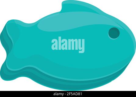 Icona Fish Mold. Cartoon di pesce stampo vettore icona per web design isolato su sfondo bianco Illustrazione Vettoriale