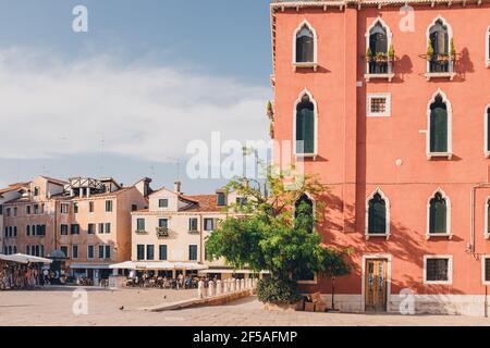 Vecchia piazza di Venezia, Italia Foto Stock