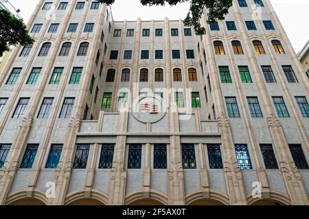 architettura edifici guangzhou cina stile giorno insolito Foto Stock