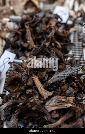 VIC mercato settimanale, prodotti freschi e biologici, Barcellona, Catalogna, Spagna. Foto Stock