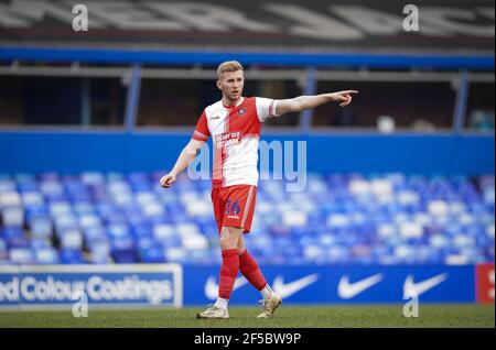 Jason McCarthy di Wycombe Wanderers durante lo Sky Bet Championship Dietro porte chiuse si trovano Coventry City e Wycombe Wanderers Al Ricoh Foto Stock