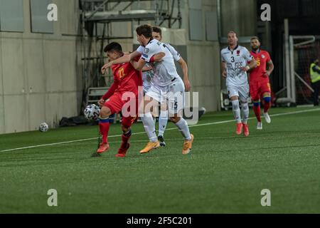 Andorra la Vella, Andorra : 2021 Marzo 25 : Cucu E nella partita di qualificazione della Coppa del mondo Qatar 2022. Foto Stock