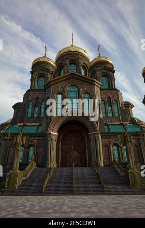 Tempio principale delle forze armate russe nel Patriot del Parco. 09.25.2020, Kubinka, Regione di Mosca, Russia. Foto Stock