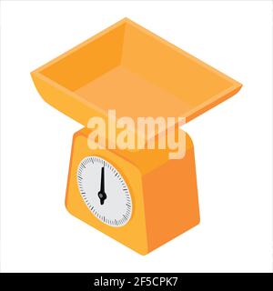 Domestico bilance icona. Domestico bilance vista isometrica per web design Illustrazione Vettoriale