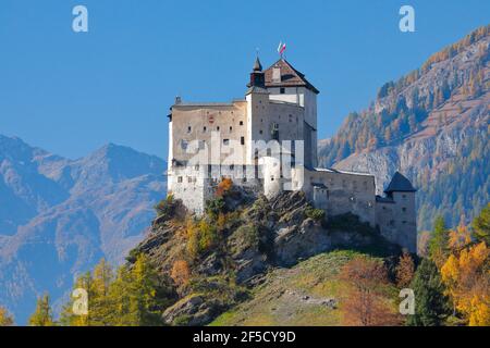 Geografia / viaggio, Svizzera, Castello di Tarasp, Grigioni, diritti-aggiuntivi-liquidazione-Info-non-disponibile Foto Stock