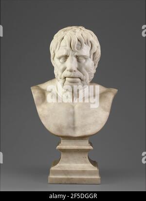 Busto di pseudo-Seneca (dopo l'antico). Joseph Wilton (inglese, 1722 - 1803) Foto Stock