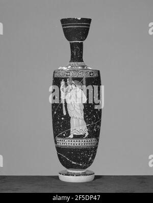 Imitazione di un Lekythos Attico a figura rossa. Sconosciuto Foto Stock