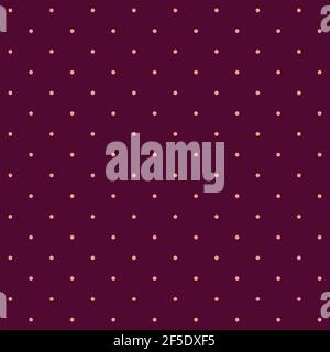 Motivo senza cuciture - piccoli punti rosa su un ricco sfondo di marrone moderato. Texture grafica calda per il design. Illustrazione vettoriale, EPS. Illustrazione Vettoriale