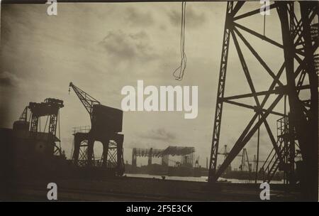 I moli di Amburgo. El Lazar Lissitzky (Russo, 1890 - 1941) Foto Stock