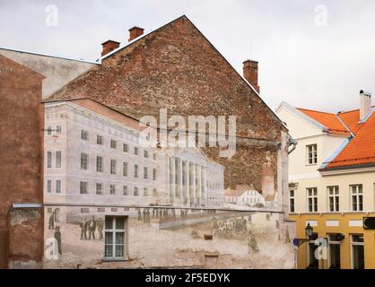 Casa di von Bock in via Ulikooli a Tartu. Estonia Foto Stock