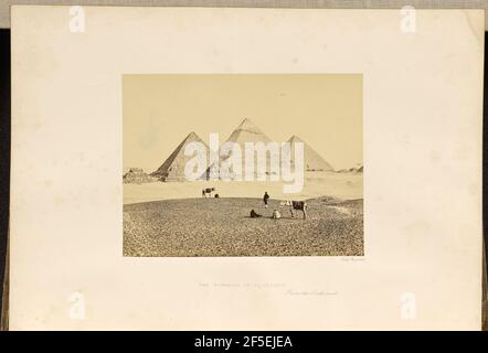 Le Piramidi di El Geezeh, dal sud-ovest. Francis Frith (inglese, 1822 - 1898) Foto Stock