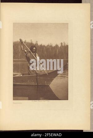 Arpooning. Edward S. Curtis (americano, 1868 - 1952) Foto Stock