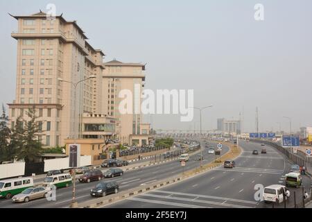 4. Lagos Metro: Oriental Hotel, Lekki Express Road, Lagos, Nigeria. Foto Stock