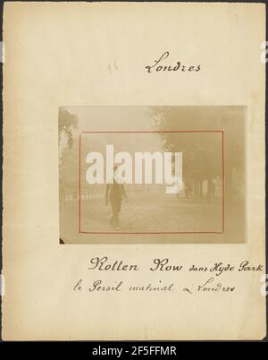 Rotten Row, Hyde Park. Produttore sconosciuto, francese Foto Stock