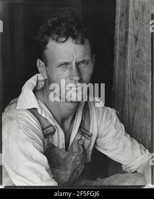 Floyd Burroughs, UN Sharecropper di cotone, Contea di Hale, Alabama. Walker Evans (cucina americana, 1903 - 1975) Foto Stock