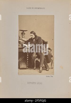 Hippolyte Lucas. André Adolphe-Eugène Disdéri (francese, 1819 - 1889) Foto Stock