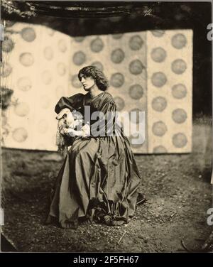 Ritratto di Jane Morris (Sig.ra William Morris). John Robert Parsons (inglese, circa 1826 - 1909) Foto Stock