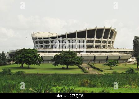 National Arts Theatre, Iganmu, Lagos, Nigeria. Foto Stock