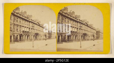 South Parade con i saloni tende verso il basso. La nostra prima felice casa a Bath. J. & J. Dutton (inglese, attivo dal 1860 al 1870) Foto Stock