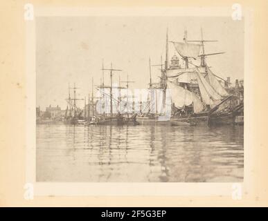 Grande porto di Yarmouth. Peter Henry Emerson (britannico, nato Cuba, 1856 - 1936) Foto Stock