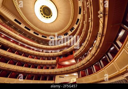 Visita al Teatro dell'Opera di Vienna Foto Stock