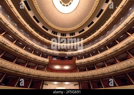 Visita al Teatro dell'Opera di Vienna Foto Stock