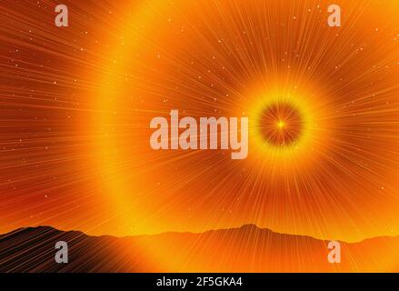 Bella immagine di traccia stelle. Stella di Betlemme Foto Stock