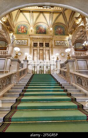 Visita al Teatro dell'Opera di Vienna Foto Stock