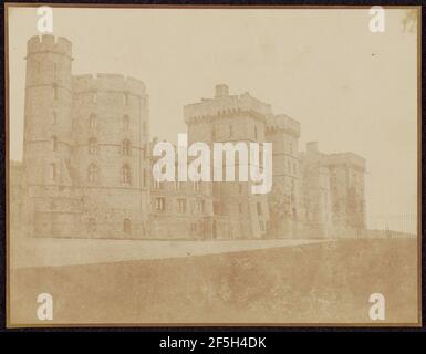 Castello di Windsor, fronte Sud. William Henry Fox Talbot (inglese, 1800 - 1877) Foto Stock