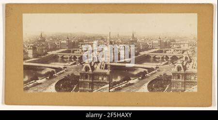 Panorama di Parigi, Francia. Produttore sconosciuto, francese Foto Stock