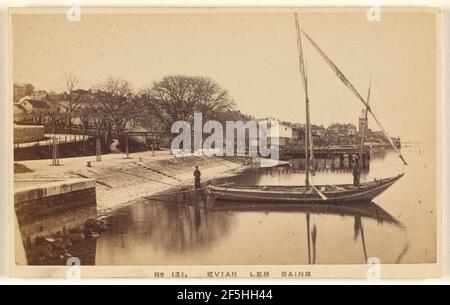 Evian Les Bains. A. Garcin (Svizzera, Ginevra attiva, Svizzera 1860 - 1870) Foto Stock