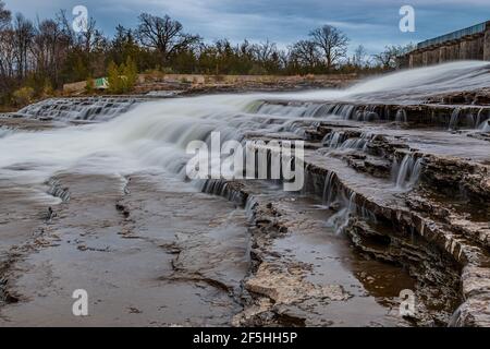 Cascate di Healey Havelock Ontario Canada Foto Stock
