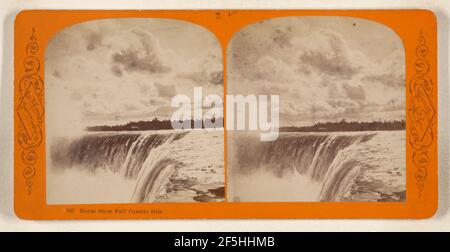 Horse Shoe Fall Canada Side Niagara Falls, New York. George E. Curtis (americano, 1830 - 1910) Foto Stock