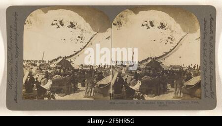 Per i campi d'oro Klondike, Chilkoot Pass, Alaska. B. L. Singley (americano, 1864 - 1938) Foto Stock