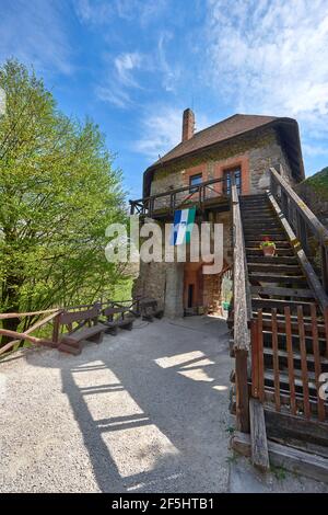 Visita al castello di Visegrad, Ungheria Foto Stock