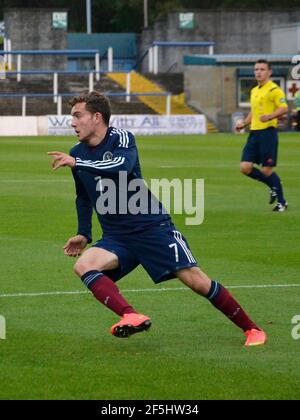 Renfrewshire, Scozia - 2 settembre 2014: Una partita internazionale degli U19 contro la Scozia e la Repubblica Ceca. Foto Stock