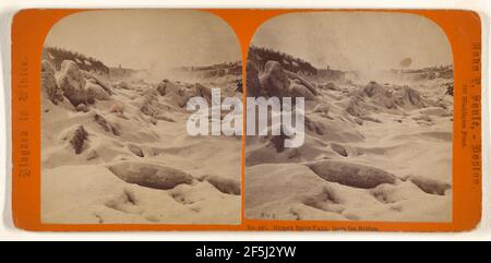 Horse Shoe Fall, da Ice Bridge. John P. Soule (americano, 1827 - 1904) Foto Stock