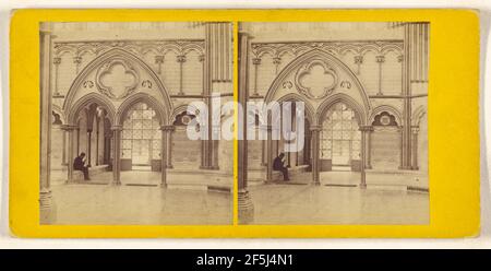 Cattedrale di Salisbury - ingresso alla Chapter House. Produttore sconosciuto, britannico Foto Stock