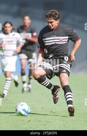 Jaime Moreno di D.C. unita in azione Foto Stock
