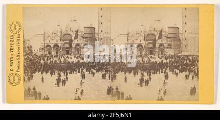 Piazza S. Marco. Venezia... Carlo Naya (italiano, 1816 - 1882) Foto Stock