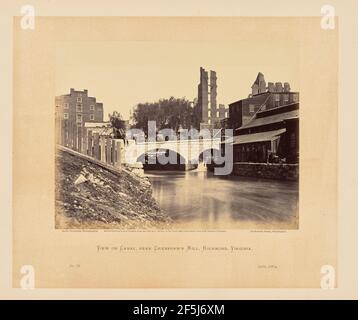 Vista sul canale, vicino a Crenshaw's Mill, Richmond, Virginia. Alexander Gardner (americano, nato Scozia, 1821 - 1882) Foto Stock